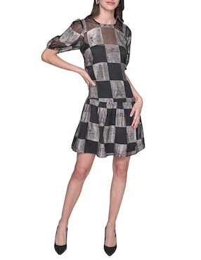 Vestido corto casual Karl Lagerfeld Paris para mujer