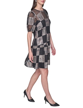 Vestido corto casual Karl Lagerfeld Paris para mujer
