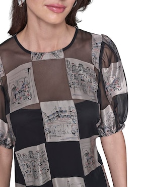 Vestido corto casual Karl Lagerfeld Paris para mujer