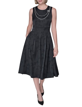 Vestido midi formal Karl Lagerfeld Paris para mujer