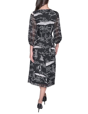 Vestido midi Karl Lagerfeld Paris para mujer