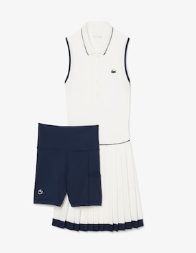 Vestido corto athleisure Lacoste Heritage para mujer