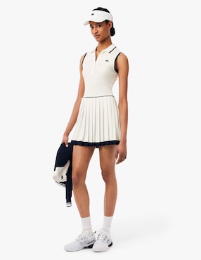 Vestido corto athleisure Lacoste Heritage para mujer