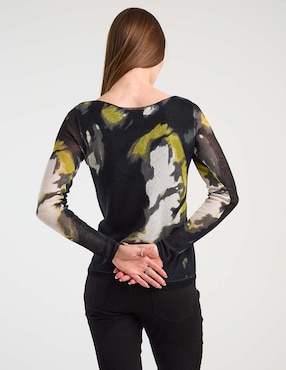 Suéter Dkny cuello ojal para mujer