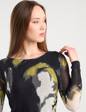 Suéter Dkny cuello ojal para mujer