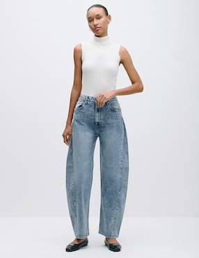 Jeans barrel Julio para mujer