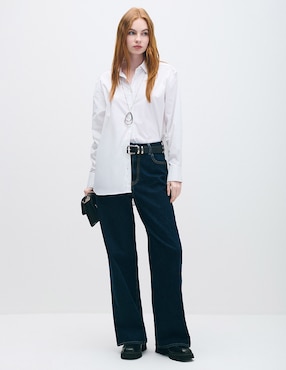 Blusa camisera Julio manga larga para mujer