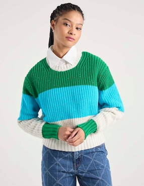 Suéter Calvin Klein Jeans cuello redondo para mujer