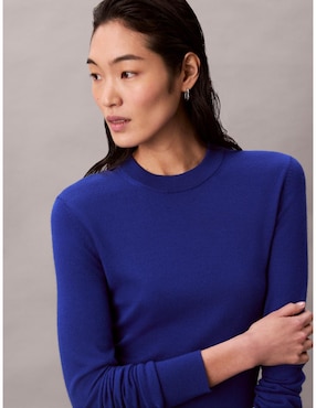Suéter calvin klein cuello redondo para mujer