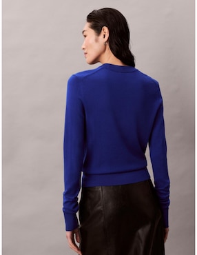 Suéter calvin klein cuello redondo para mujer