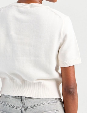 Suéter Calvin Klein cuello redondo para mujer