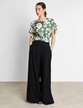 Pantalón coulotte Trucco acampanado para mujer