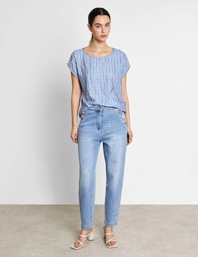Blusa Trucco manga corta para mujer