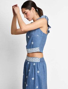 Blusa de tirantes Trucco para mujer