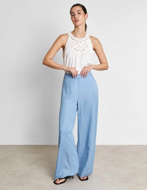 Pantalón relaxed Trucco amplio para mujer