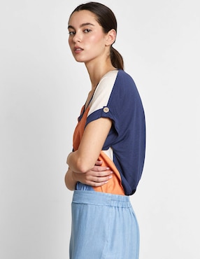 Blusa Trucco manga corta para mujer