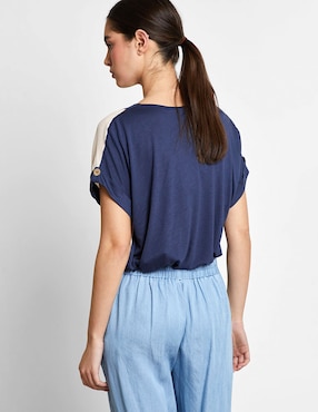 Blusa Trucco manga corta para mujer