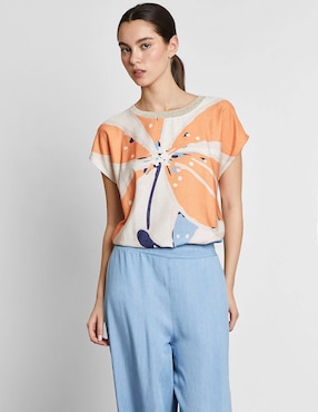 Blusa Trucco manga corta para mujer