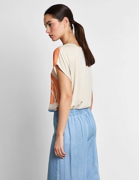 Blusa Trucco manga corta para mujer