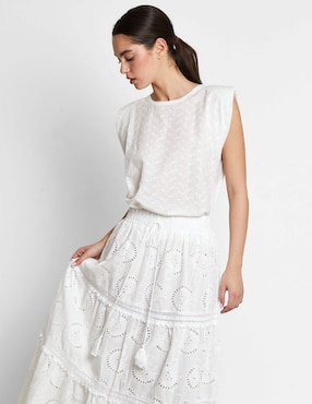 Blusa Trucco sin manga para mujer