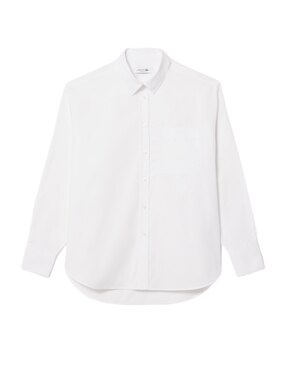 Blusa camisera Lacoste manga larga para mujer