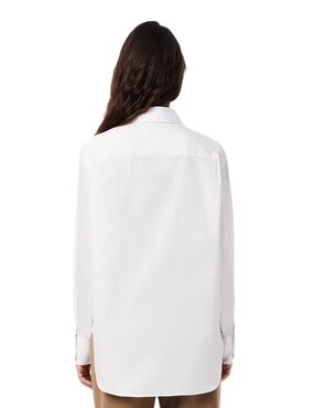 Blusa camisera Lacoste manga larga para mujer