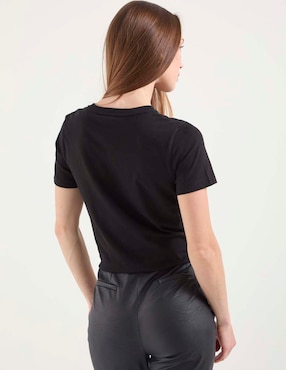 Playera manga corta Guess cuello redondo para mujer
