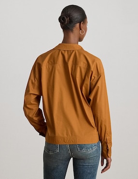Blusa camisera Lauren Ralph Lauren manga larga para mujer