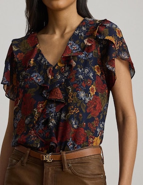 Blusa Lauren Ralph Lauren manga corta para mujer