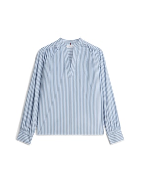 Blusa camisera Tommy Hilfiger manga larga para mujer