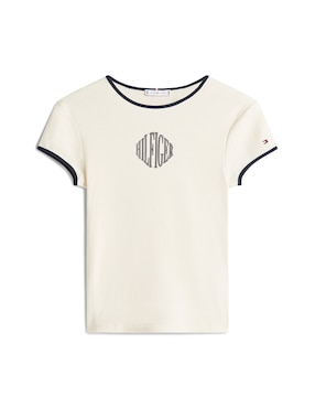 Playera manga corta Tommy Hilfiger cuello redondo para mujer