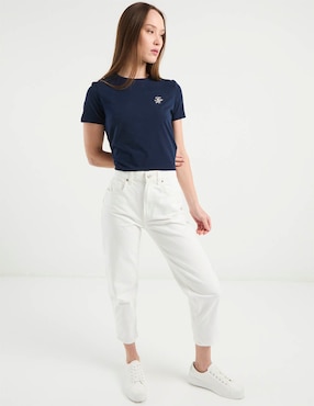 Playera manga corta Tommy Hilfiger cuello redondo para mujer