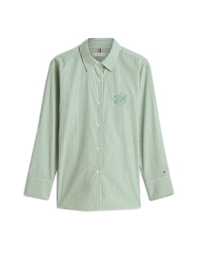 Blusa camisera Tommy Hilfiger manga larga para mujer