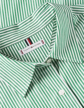 Blusa camisera Tommy Hilfiger manga larga para mujer