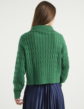 Suéter Tommy Hilfiger cuello con cierre para mujer