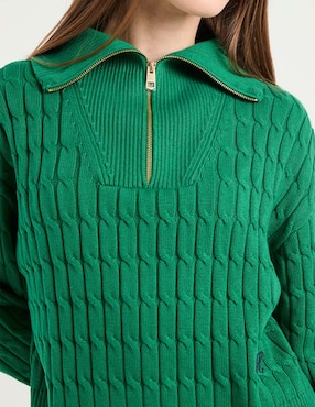 Suéter Tommy Hilfiger cuello con cierre para mujer