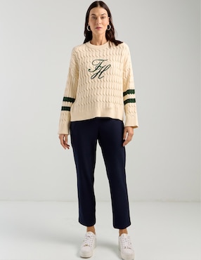 Suéter Tommy Hilfiger cuello redondo para mujer
