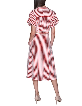 Vestido midi casual Karl Lagerfeld Paris holiday para mujer