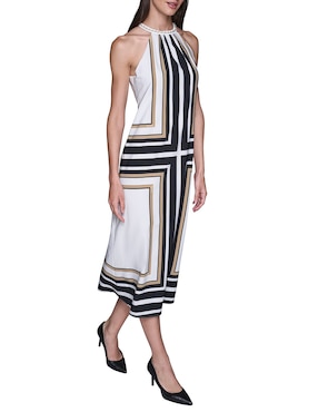 Vestido midi casual Karl Lagerfeld Paris para mujer