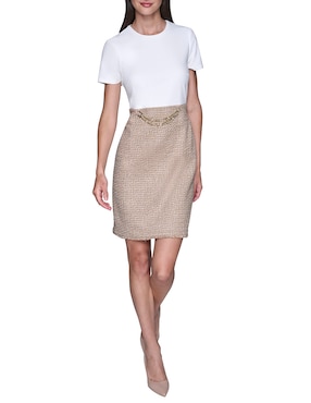 Vestido crop formal Karl Lagerfeld Paris para mujer