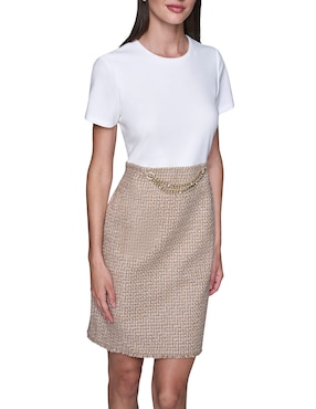 Vestido crop formal Karl Lagerfeld Paris para mujer