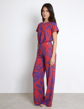 Pantalón acampanado Trucco amplio para mujer