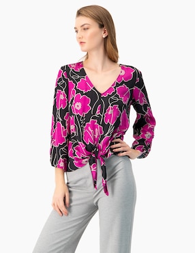 Blusa Ivonne manga 3/4 para mujer