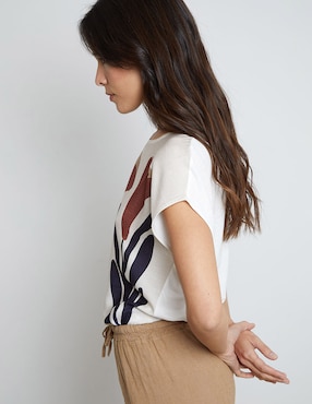 Blusa Trucco manga corta para mujer