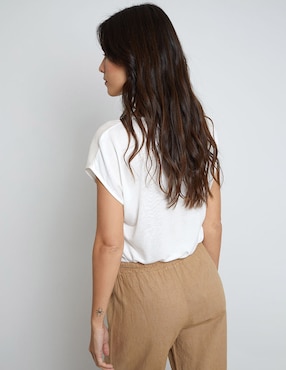 Blusa Trucco manga corta para mujer