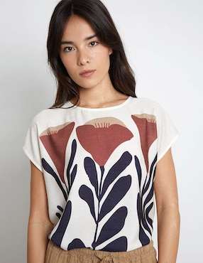 Blusa Trucco manga corta para mujer