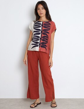 Blusa Trucco manga corta para mujer