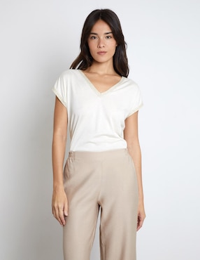 Blusa Trucco manga corta para mujer