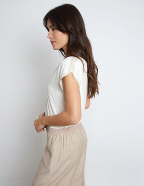 Blusa Trucco manga corta para mujer