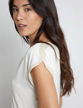 Blusa Trucco manga corta para mujer